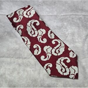 Vintage Lord Copley Men's Necktie Maroon Silver 24"